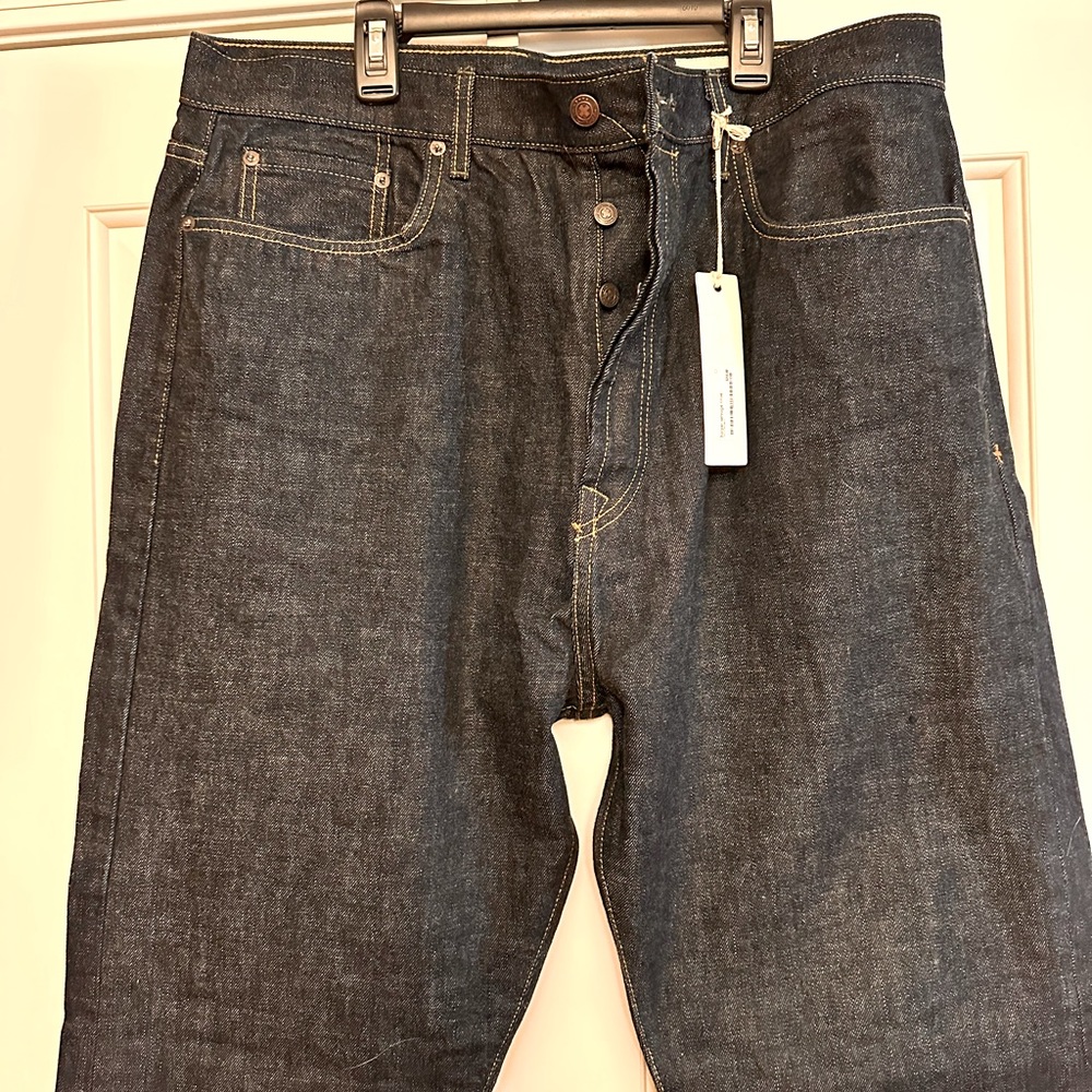 Imogene + Willie Harper Selvage Rinse Denim USA NWT Size 33 Selvedge Jeans